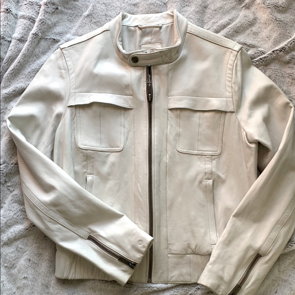 GAP Cream Bomber Jacket